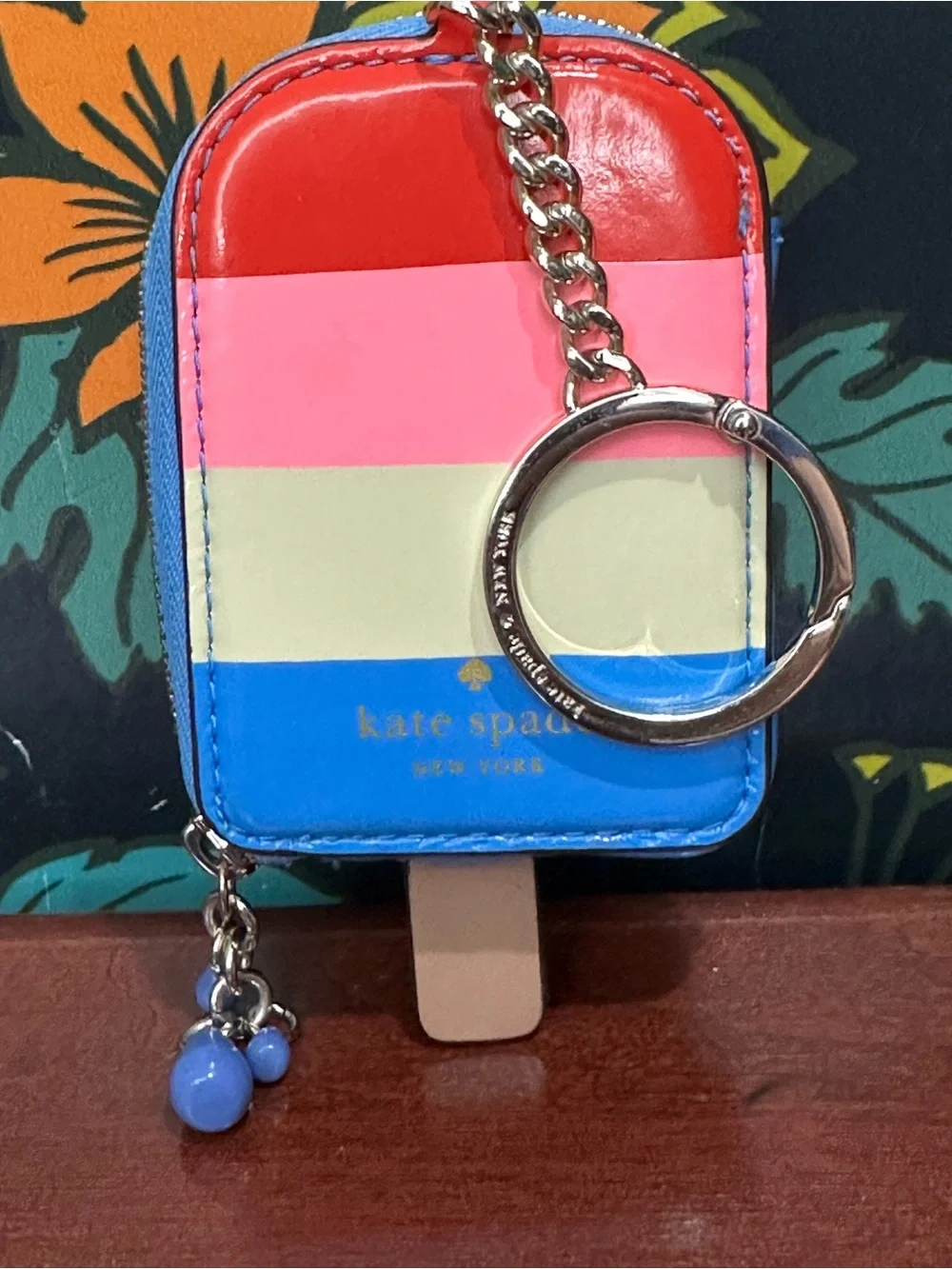 Kate Spade Popsicle Ice Pop Novelty Coin Purse Keychain